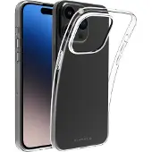 Vivanco SUPER SLIM Cover fuer iPhone 15 Pro, transparent