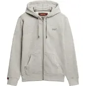 Superdry Kapuzensweatjacke "ESSENTIAL LOGO ZIP HOODIE HB" Baumwollmischung, slim fit