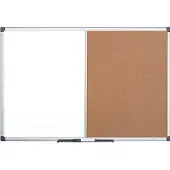 BI-Office Kombitafel Maya Kork/Whiteboard-Melamin 120x120cm