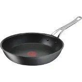 Tefal Jamie Oliver Cook's Classics Antihaft-Bratpfanne, 28 cm, ofenfest, Induktion, genieteter Griff, harteloxiertes Aluminium, H9120644, schwarz