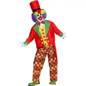 Widmann Super Clown mit Frack, Weste, Fliege, Hose, Hut