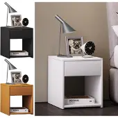 Hioshop Holz Nachttisch Sledo Mini mit Schublade