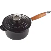 Le Creuset Topf Le Creuset Gusseisen mit Deckel Mattschwarz 18 cm