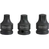 Ks Tools 1/2" Kraft-Bit-Stecknuss XZN,kurz,M16
