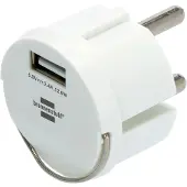 Brennenstuhl USB Steckdosenadapter, Kompaktes Design, USB-A Anschlüsse, IP44 Standard, Weiß