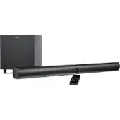 Medion P64150 2in1 Convertible Bluetooth TV Soundbar mit Funk-Subwoofer (2.1 Soundbar, 2 x 30 Watt, 60 Watt Subwoofer, Wandmontage, HDMI ARC mit CEC, AUX, optischer Eingang)