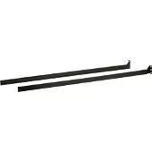 Aten Standard Installation Rack Montageset (Lang) für LCD KVM Switch/Konsole, Montageset, Schwarz, 2 Stück(e), 528 g