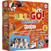 Educa Puzzle 3,2,1 Go Challenge - 24 Teile Karton Spiel