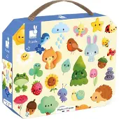Janod Puzzle im Koffer Natur 20 Teile