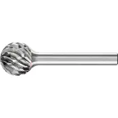 PFERD TOOLS Hartmetall Hochleistungsfrässtift STEEL Kugel KUD Ø 16x14 mm Schaft-Ø 6 mm für Stahl