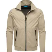 Ragwear Outdoorjacke "Collwie" ohne Kapuze wasserdichte Herren Übergangsjacke mit hohem Kragen