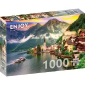 Enjoy Puzzle Puzzle, 1000 Teile – „Enjoy“ – Hallstatt bei Sonnenuntergang, Österreich