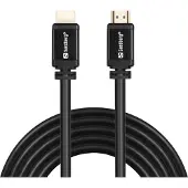 Sandberg HDMI 2.0 19M-19M, 3m, 3 m, HDMI Typ A (Standard), HDMI Typ A (Standard), Schwarz