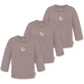 Normani 3er Pack Baby Merino Longsleeve „Taupo" - 9467