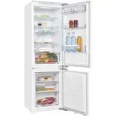 Exquisit Einbau-Kühl-Gefrierkombination EKGC270-70-NF-F-010E | Einbaugerät | Festtürmontage | 246 l Nutzinhalt | Weiß