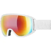Uvex Skibrille Topic FM White Mat / Mirror Rainbow