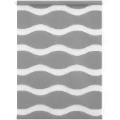 Lichtblick Duo Rollo Welle Klemmfix, ohne Bohren Grau 60 cm x 15