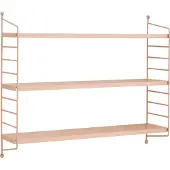 En.casa Modulares Wandregal Strängnäs 4er Set Lachsfarben