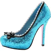 Leg avenue Glitzer High Heels blau