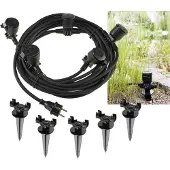 Chilitec Gartensteckdose für Außen, IP44, 5-fach