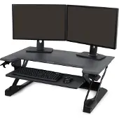 Ergotron Sitz-Steh-Schreibtisch WorkFit-TL, für 1 Monitor bis 30", höhenverstellbar, B 950 x T 640 mm, schwarz