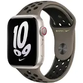 Apple Nike Sport Armband für Watch | 38/40/41/42 mm - Größe S/M/L - Olive Grey / Black