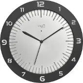 TFA-Dostmann 60.3553.10, Wand, Analoge Uhr, Rund, Grau, Kunststoff, Akku, USB