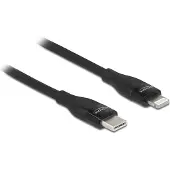 DeLOCK Daten- und Ladekabel USB Type-C zu Lightning für iPhone, iPad und iPod schwarz 1 m MFi, 1 m, Lightning, USB C, Männlich, Männlich, Schwarz