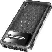 Logilink PA0305, 8000 mAh, Lithium Polymer (LiPo), Kabelloses Aufladen, 3,7 V, 10 W, Schwarz