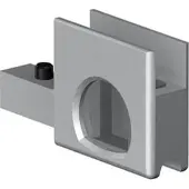 Supra Adapter Dreh-Druckzylinderschloss SECURA links/rechts, Glasstärke bis 8 mm