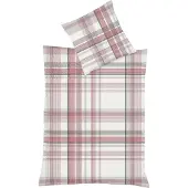 Fleuresse Mako-Satin Bettwäsche Milano 114323 rot 155x200 cm + 80x80 cm