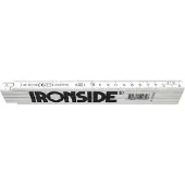 Ironside Kunststoff-Gliedermassstab 2 m, weiss