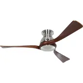 CasaFan Regento Deckenventilator chrom Holz DC-Motor Ø 140 cm - , Eco Regento, Holz, für Wohnzimmer, Holz, Modern