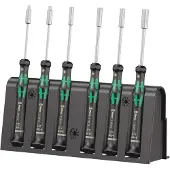 Wera 2069/6 Elektronik-Schraubendrehersatz + Rack, 6-teilig - 05118158001