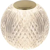 Lucide Goldene Tischlampe Cintra wiederaufladbare Ø 11cm - 3000K