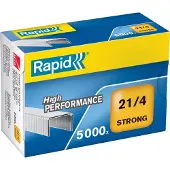 Rapid 24867400, Klammerpack, 4 mm, 5000 Heftklammern, Galvanisiertes Metall, Metallisch, 15 Blätter