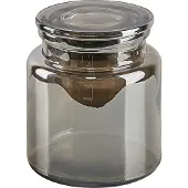 Beliani Badezimmer Set 3-teilig Glas grau MANAGUA
