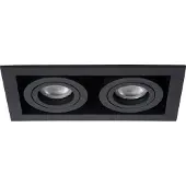 Lucide Einbaustrahler 09926/02/30 quadratisch dreh- kippbar dimmbar LED-kompatibel 20x9cm 2x50W