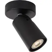 Lucide XYRUS – Deckenstrahler (Deckenleuchte) – Ø 9 cm – LED „Dim to warm“ – GU10 – 1x5 W 2200 K/3000 K – Schwarz