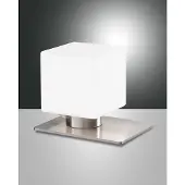 FABAS LUCE Tischleuchte Zara G9 130x160mm Warmweiß Chromfarben dimmbar