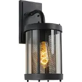 Lucide Ländliche Outdoor Wandleuchte Dimmbar IP23, 16 cm breit, 37 cm hoch