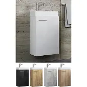 VCM 2-tlg Set | Waschplatz für Gäste WC | Gästebad | Waschtisch | Badezimmer Set - Slito