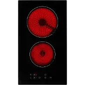 Amica KMC 13281-3 C, Schwarz, Integriert, 30 cm, Keramik, Glaskeramik, 2 Zone(n)