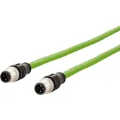 METZ CONNECT Verbindungsleitung M12 ST-M12 ST, 4-polig D-kodiert, 2 m