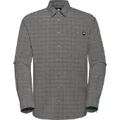 Mammut Lenni Longsleeve Shirt Men steel-black