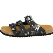 Lico Bioline Leave Damen Pantoletten, Schwarz, 37 EU