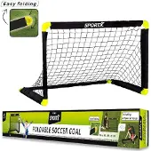 Sportx Fussballtor 90x59x61cm, Erwachsene, Bodenmontage, Gelb, Schwarz, Schwarz, 5 Jahr(e)