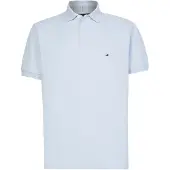 Tommy Hilfiger Poloshirt "1985 REGULAR POLO mit Kontraststreifen und Knopfleiste" unifarben, sportlich, regular fit, Baumwollmix, Polokragen