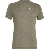Salewa T-Shirt Puez Melange Dry M S/S Tee Herren Dark Olive Melange-M