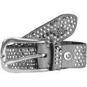 B.belt Gürtel - 35mm Leder- Nietg?rtel Q. 6483 - für Damen